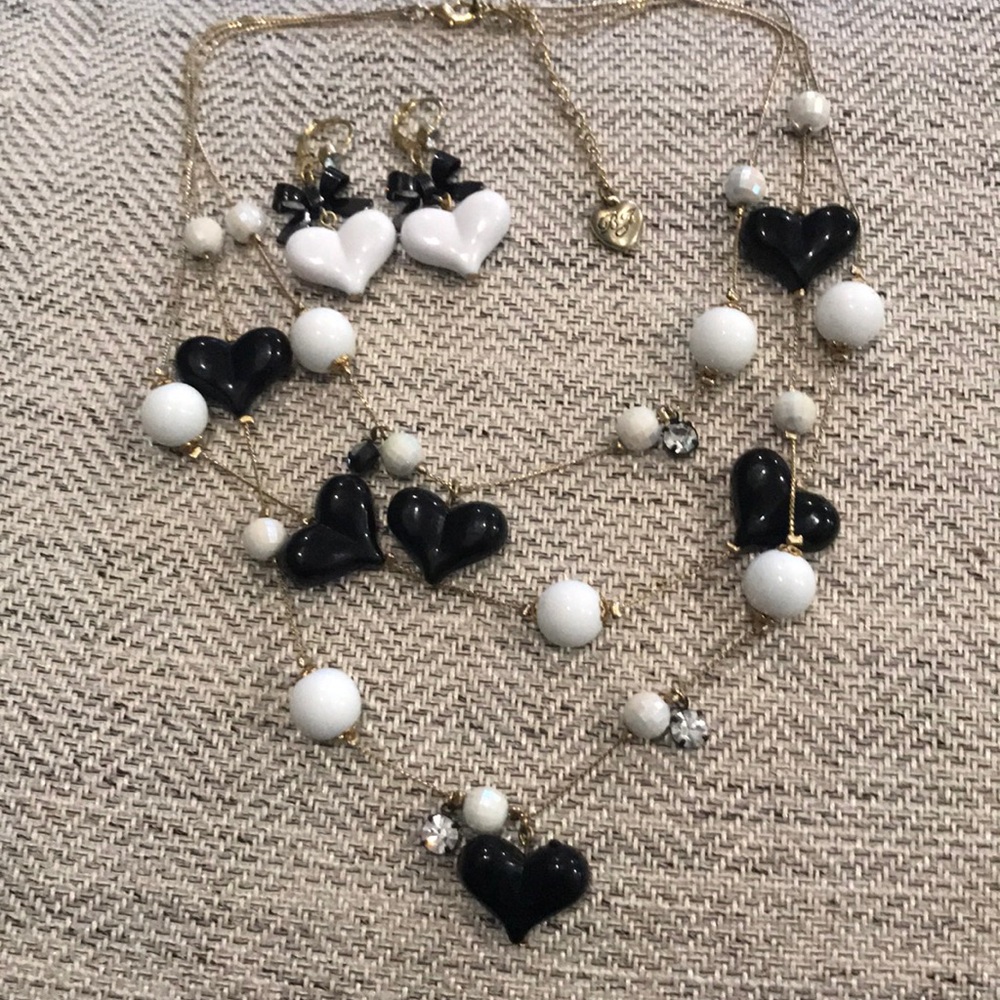 Betsy Johnson Earrings and necklace